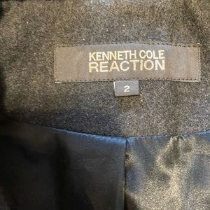 Kenneth Cole size 2 gray wool dress coat
